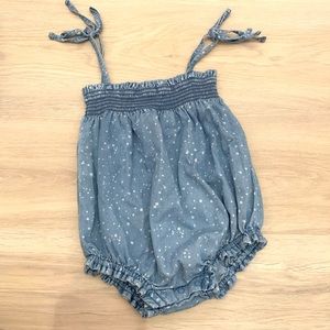 Splendid denim bubble romper